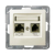OSPEL IMPRESJA Gniazdo teleinformatyczne RJ11 + RJ45 ecrue GPKT