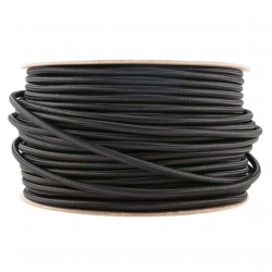 kabel czarny dekoracyjny do lamp 2x0,75mm2-36746