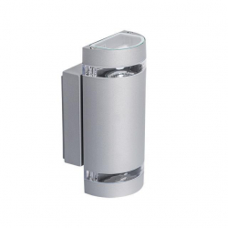 Kanlux oprawa elewacyjna ZEW EL-235U-GR 2 x gu10, szara, IP44, okrągła