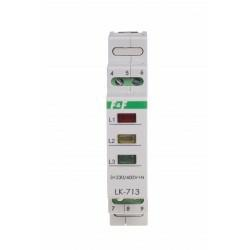F&F Lampka modułowa 3-fazowa żółta/czerwona/zielona 3x230V+N LK-713K
