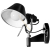 Lampa DARIA fI150*H250mm 1xE27 kinkiet CZARNA-30614