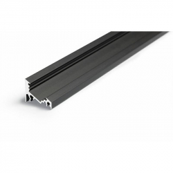 Profil led aluminiowy Corner10 1m kątowy narożny czarny Premiumlux