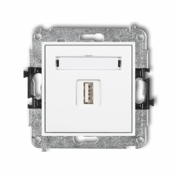 Karlik MINI Gniazdo pojedyncze USB-AA 3.0 biały mat 25MGUSB-5