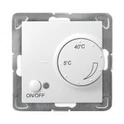 OSPEL IMPRESJA Regulator temperatury z czujnikiem napowietrznym srebro RTP-1YN/
