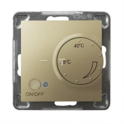 OSPEL IMPRESJA Regulator temperatury z czujnikiem nap złoty metalik RTP-1YN/m/2