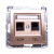 OSPEL IMPRESJA Gniazdo teleinformatyczne RJ11 + RJ-167345