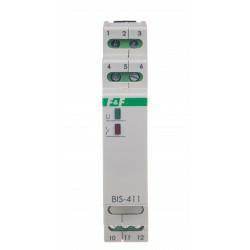 F&F Przekaźnik bistabilny na szynę z przekaźnikiem inrush na szynę 160A/20ms  DIN BIS-411-LED