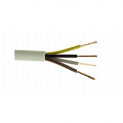Zamel OWY 4x1,0mm2 H05VV-F biały 1m kabel przewód okrągły warsztatowy 300V