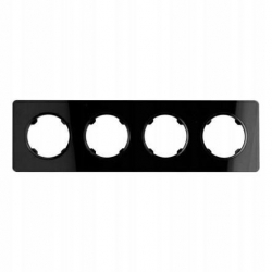 Ramka-poczworna-Electromalt-OVAL-czarna-364536