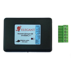 Kontroler RGB IC ELEGANT S70-800M 12VDC IC DIGITAL ws2811/ws2812  do 800 pikseli muzyczny z wejciem mini jack