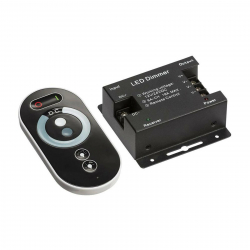 Ściemniacz LED RF 216W 12V 24V 18A czarny pilot radiowy dotykowy TOUCH