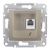 SCHNEIDER ELECTRIC Sedna Gniazdo telefoniczne pojedyncze RJ11 satynowe SD SDN4101168 Hurtownia w Warszawie Sikorskiego 3