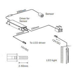 sensor irh1101 na ruch ręką wpuszczany-155023