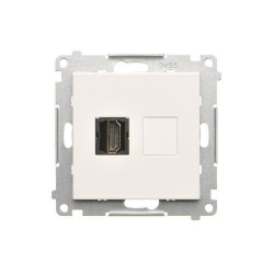 Kontakt-Simon Simon 55 Gniazdo HDMI (moduł); Biały mat