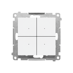 Kontakt-Simon Simon 55 Łącznik elektroniczny 4-krotny z funkcją przycisku lub łącznika czasowego, do sterownia niezależnie 4 obwodami, 230 V (moduł);
