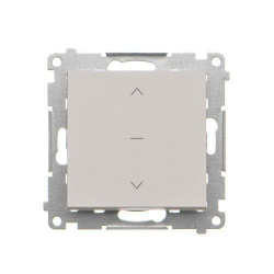 Kontakt-Simon Simon 55 Przycisk roletowy (moduł) 10 A, 250 V~, szybkozłącza; Jasnoszary mat