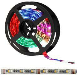 Taśma 12VDC 60 led 5050 4-chip RGBWW 1m ip20 rgb + ciepła rgb+2700K rgb&2700K