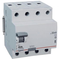 LEGRAND Wyłącznik róznicowoprądowy 4P 40A 0,03A typ AC RX3 402063